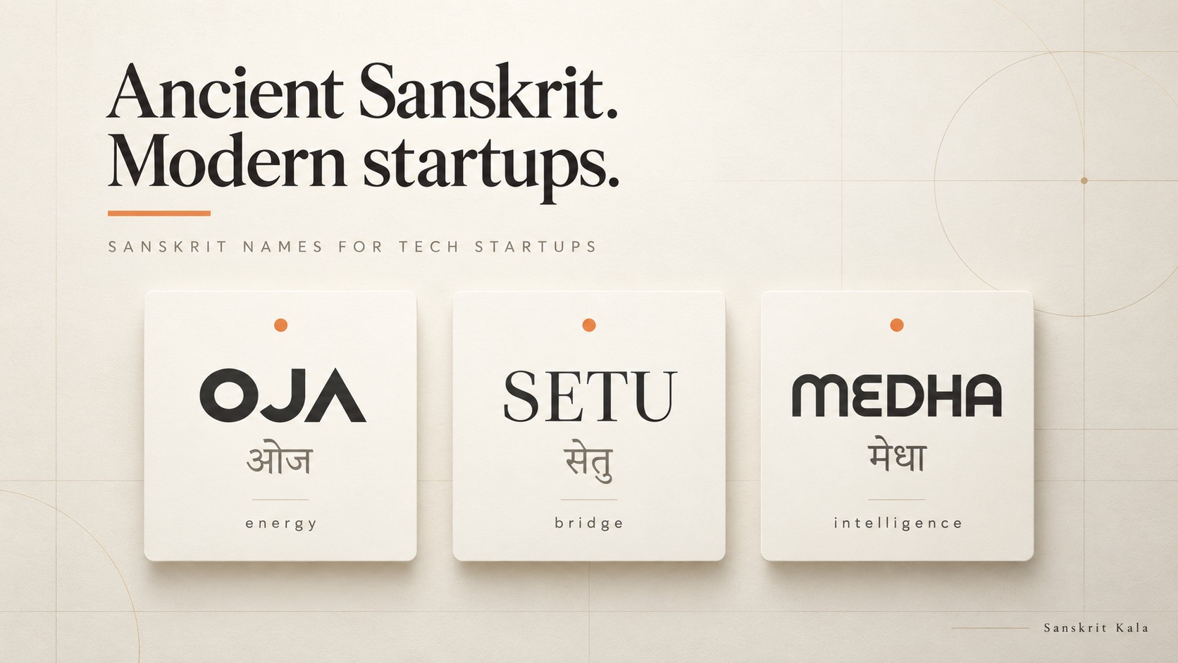 65 Sanskrit Names for Tech Startups — With Meanings